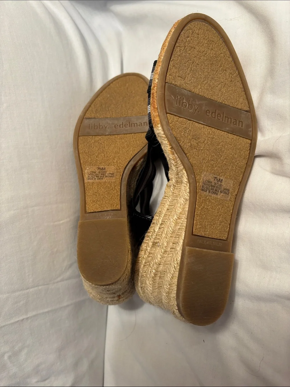 libby. edelman striped elastic